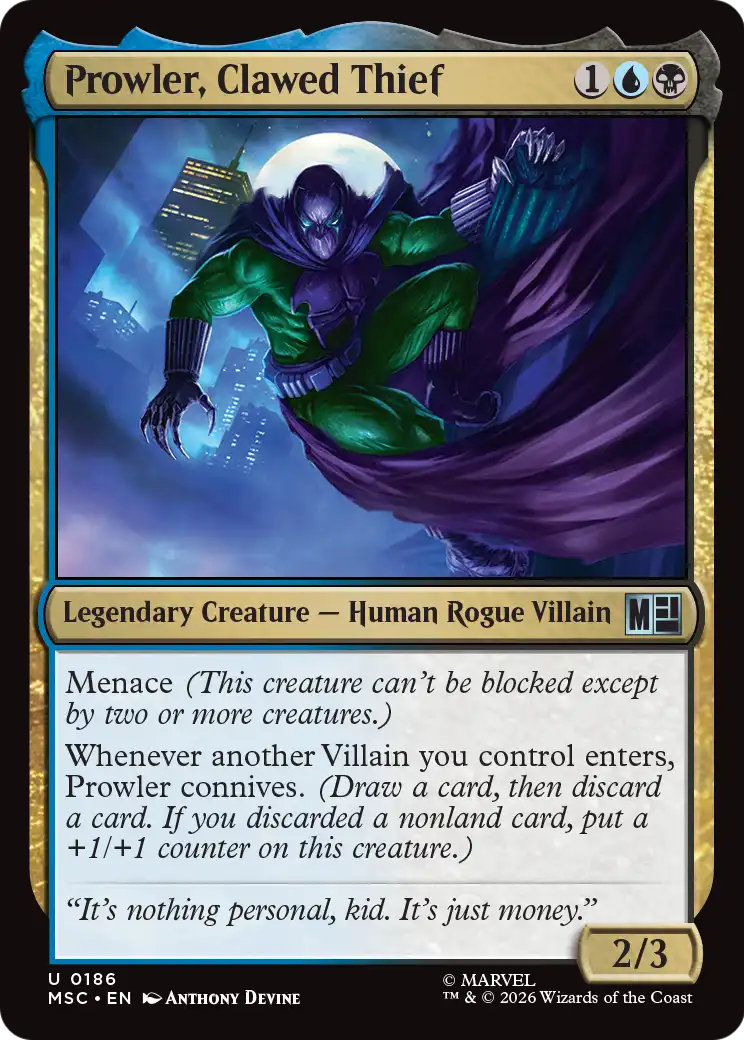 Prowler, Clawed Thief