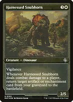 Harnessed Snubhorn