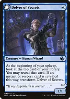 Delver of Secrets // Insectile Aberration