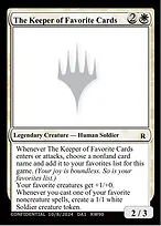The Keeper of Favorite Cards
