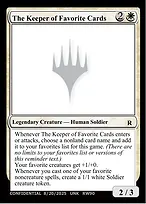 The Keeper of Favorite Cards