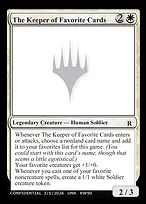 The Keeper of Favorite Cards