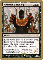 Patriarch's Bidding